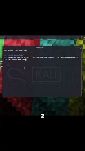 Gobuster Tutorial#cybersecurity #tutorial #shorts
