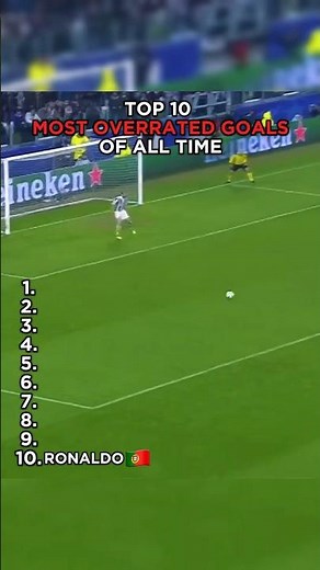 Top 10 Most Overrated Goals of All Time