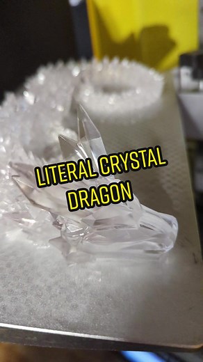 High Transparency Resin Crystal Dragon 3D Printing Showcase
