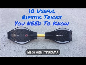 10 Useful Ripstik Tricks EVERYONE Should Know!!!