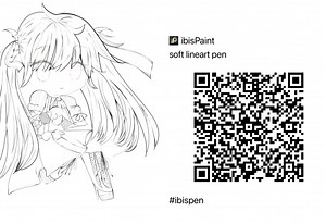 soft lineart pen QR code - ibisPaint