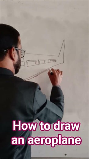How to draw aeroplane easily step by step. #howto #draw #aeroplane #tutorial #easy #learn #drawing
