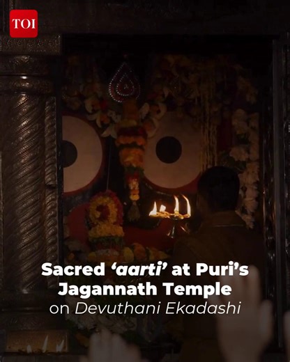 1M views · 46K reactions | Morning visuals from #Puri's Shree Jagannath Temple of the 'sacred' aarti of Lord Jagannath on the auspicious occasion of Devuthani Ekadashi during the holy month of Kartik  #ekadashi #kartikmonth #odisha #jagannathtemple #DevuthaniEkadashi | The Times of India | Facebook