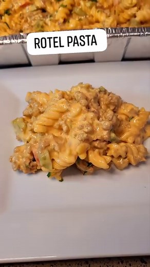 Quick and easy rotel pasta! Ground beef Velveeta Heavy Cream Onions and bell peppers Cream Of Mushroom Seasoning of your choice Pasta of your choice FULL RECIPE ON MY YOUTUBE CHANNEL #FacebookReelsContest #Christmas #food #content #contentcreator | Love Everything Shay
