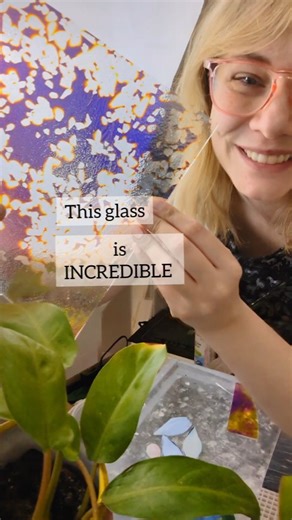 Dichro is "pretty" scientific - did you know? Not just sprayed on the glass, dichroic coating is actually tiny bits of metal applied in a vacuum chamber! . Kudos to the creatives who came before us for digging in the garbage for this scientific glass art power tool! . #stainedglass #dichroicglass #glassart #dichro #scienceasart | Glimpse Glass