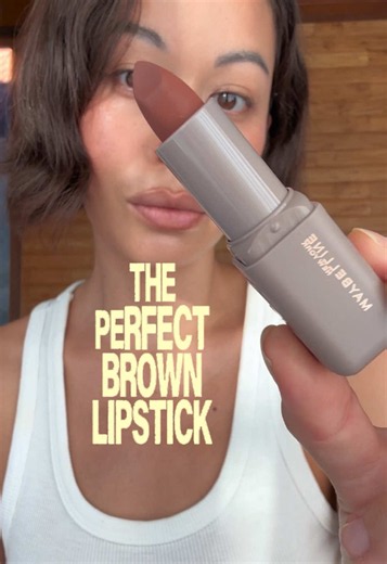 I finally got my hands on the maybeline serum lipstick and I love the formula and shade! semoga cepat masuk ke Indo 🫶🏽🤍 #maybeline #maybelineserumlipstick #brownlipstick