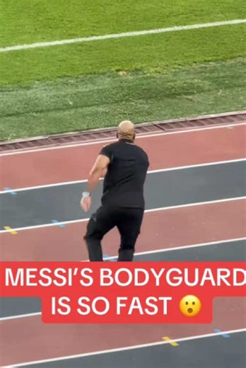 Messi's bodyguard is SO FAST — even the camera couldn't keep up. 😱🏃💨#Messi #BodyguardGoals #GOATprotection #MessiBodyguard #Unstoppable
