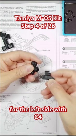 Step 4 of 26 of Tamiya M-05 Build