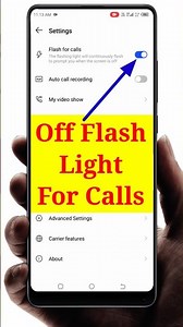 How to off flash light for calls | Disable flash light for calls | flash light #flashlight #shorts