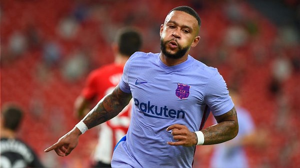 'Rompió' el arco: Memphis Depay le pegó de zurda y marcó el 1-1 en el Barcelona vs. Athletic Club | VIDEO