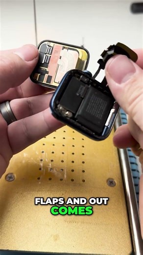 Apple Watch DESTROYED… then brought back to life 🤯#satisfying #repair #applewatch #beforeafter