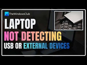 Windows laptop not detecting USB or External devices