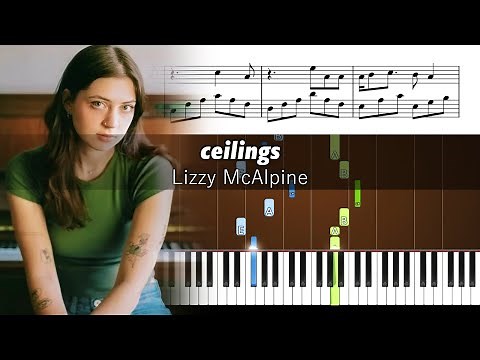 Lizzy McAlpine - ceilings - Soft Piano Tutorial with Sheet Music