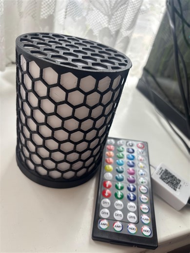 Hex Honeycomb LED Lamp | Color Changing Mood Light | Remote Control RGB Lamp | Modern Desk Lamp | Bedroom Ambient Light | Unique Home Decor - Etsy UK