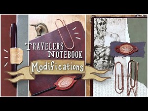 3 Simple DIY Travelers Notebook Modifications/ Hacks - DIY File Folder TN Dashboard with Pen Loop