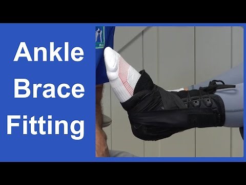 How to Put on a Lace Up Brace