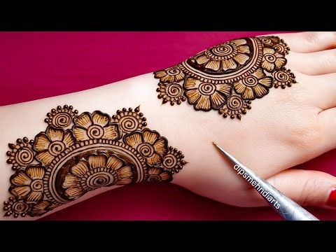 Beautiful easy back hand mehndi design| simple mehndi design|mehandi ka design | mehndi design|Henna