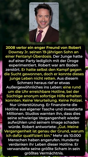 Robert Downey Jr.: Vom Schmerz zur Lebensrettung #Sucht, #Hilfe, #Hoffnung