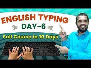 Mind Luster - Learn English Typing Day 6 | Free Typing Course in 10 Days | Typing Day 6