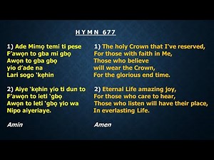 CCC Hymn 677 (Ade Mimo temi ti pese) Celestial Church of Christ,