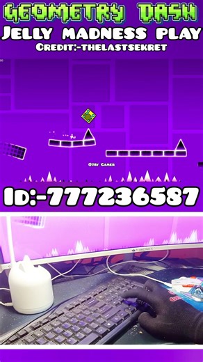 JELLY MADNESS PLAY:-Geometry Dash #trendingshort #gdcommunity