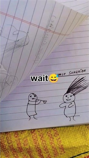 Wait Till End 😅 | Simple Notebook Sketch 😂with. #shorts #funnydrawing #sketchshorts #viralshorts