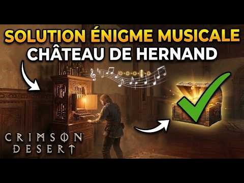CRIMSON DESERT - SOLUTION ÉNIGME MUSICALE CHÂTEAU DE HERNAND | Puzzle Complet Guide 100% PS5 4K
