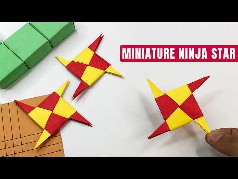 How to Make a Miniature Origami Ninja Star | Easy Paper Craft Tutorial
