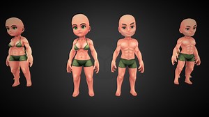 modular character pack - Buy Royalty Free 3D model by jeebs