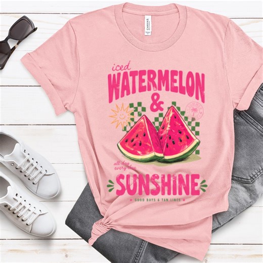 Sunshine and Watermelon Summer Shirt, Summer Shirt for Her, Comfort Colors Fruit Tee, Summer Birthday Gift, Tropical Graphic Tee - Etsy