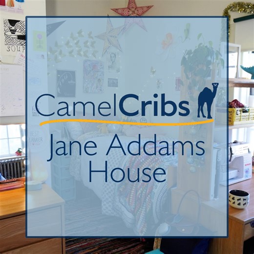 Camel Cribs: Jane Addams House Did you know that Connecticut College has 23 distinctive housing residences for students? Each residence offers a unique living experience for students. Learn more about Jane Addams House: https://bit.ly/3XwUMiO | Connecticut College