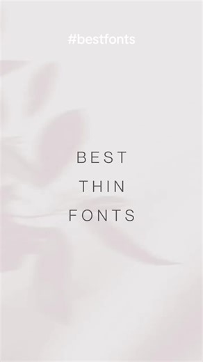 Top Thin Fonts for Graphic Designers