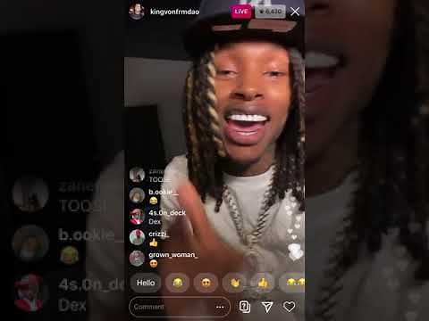 King Von Instagram Live with Toosi and Ynw Bortlen