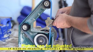 Knife Sharpening (Away) Angle Guide fits 1X30 Belt Sander with Assorted 6 Pack of 1X30 Sharpening Sanding Belts (6 Grit Belts)