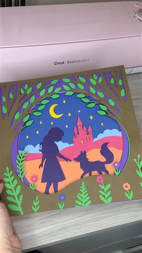 Let's turn cardstock into something enchanted 🪄 Grab this free SVG file here 👉 https://svgnation.com/enchanted-shadow-box-svg/ #cricutmade #shadowboxart #freesvgfiles #papercrafting | SVG Nation