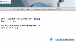 3 Types of Chairs You Need For a Comfortable Home – Chromecraft
