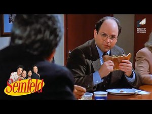 George's Boss Likes His Calzone | Seinfeld