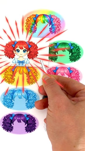 Poppy Playtime Choose the Right Hair Color for Poppy 🎀✨ #poppyplaytime #shorts