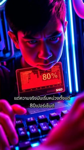 SSD เต็ม 80% คอมเริ่มช้า นี่คือสัญญาณเตือน คนส่วนใหญ่คิดว่า SSD
