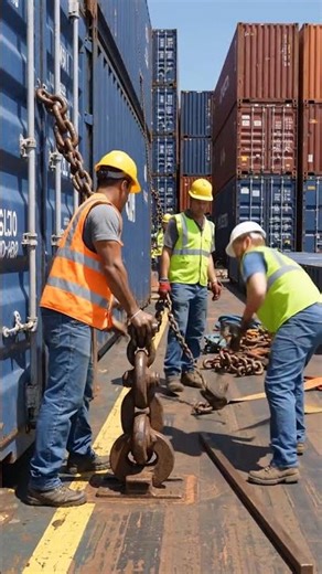 container loading on ship 🚢 #ship