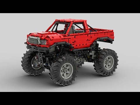 [MOC] LEGO® Technic Monster Truck With Automatic Diff Lock [4K]