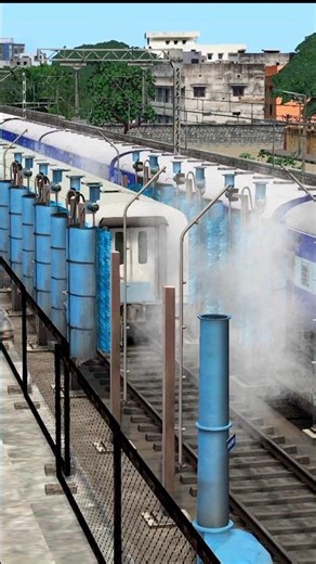 Train Washing Video, Automatic Coach Washing Plant, Train Game, Train Simulator #train #traingame