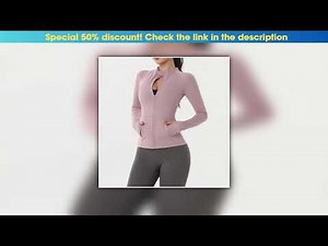 Deal Quick-drying Breathable Sports Jackets Women's Zipper Yoga Top Outdoor Exercise Running Fitnes