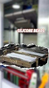 Silicone beads are used for make beautiful chains#siliconeproduct #chinesefactory #machine