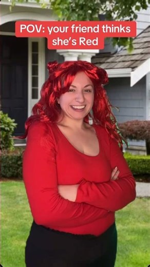 Your friend thinks she’s Red… #roast #skit #pov