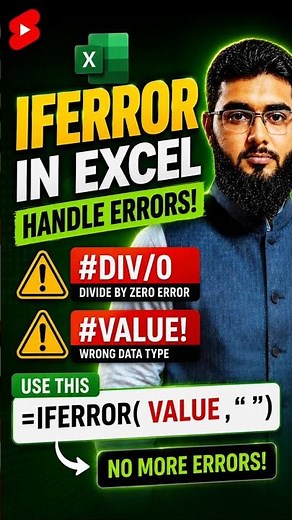Excel IFERROR Function | Remove #REF! Error Easily