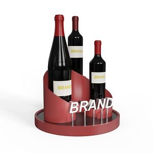 [Hot Item] Custom Brand Xo Floor Wine Display Racks Bar Popular Whiskey Champagne Bottle Showcase Cabinet for Store Display Stands