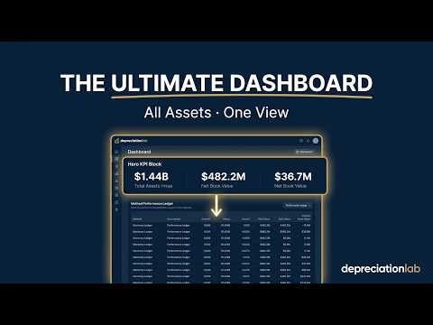 User Dashboard & Asset Register Walkthrough | Depreciation Lab