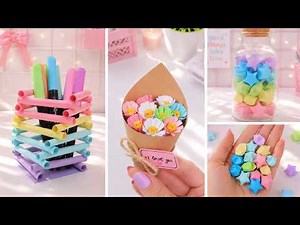 Easy & Fun DIY Paper Crafts - Cute Gifts Ideas and Room Decor ✨