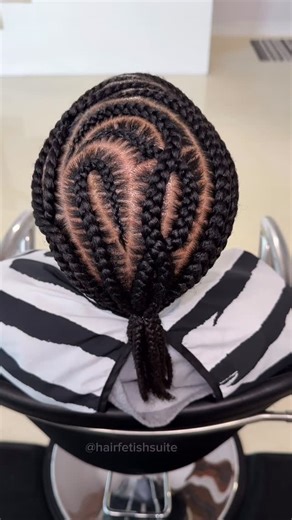 Hair Fetish on Instagram: "Large braids can be an option for you ✨ — With larger braids you can save time on styling. — Larger braid styles has less stress & tension on your hair hairline and scalp. #largebraids # #childrenbraids #kidsbraids #jumbobraids #braidedponytail #SouthFloridaStylist #fullservicesalon"